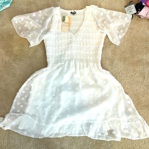 White summery beach dress